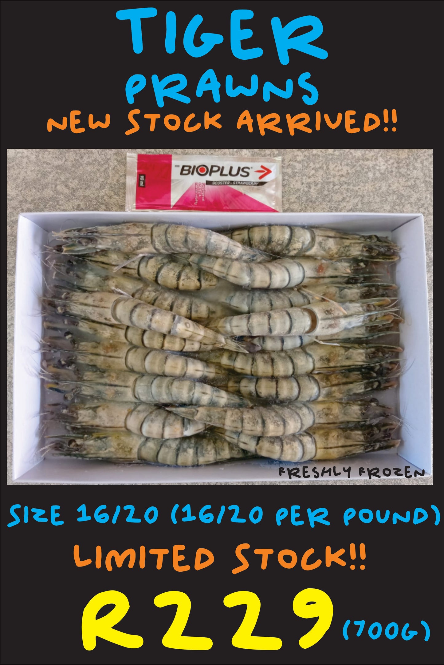 Tiger Prawns 16/20 (700g)
